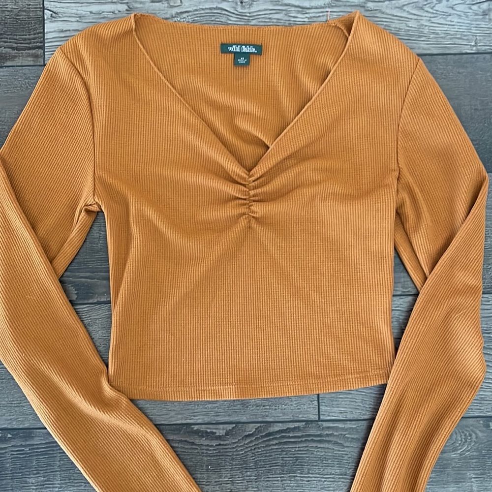 Orangey Brown ton XSmall long sleeve